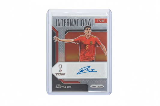 Pau Torres 2022 Panini Prizm FIFA World Cup Qatar International Ink Auto I-PAU Spain - Fronte