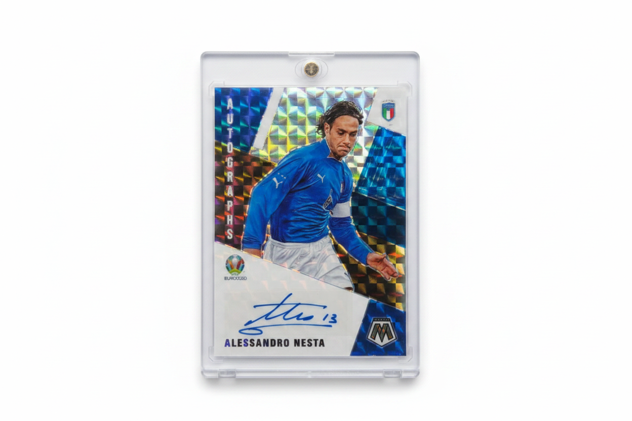 Alessandro Nesta Panini Mosaic UEFA Euro 2020 - Fronte autografo