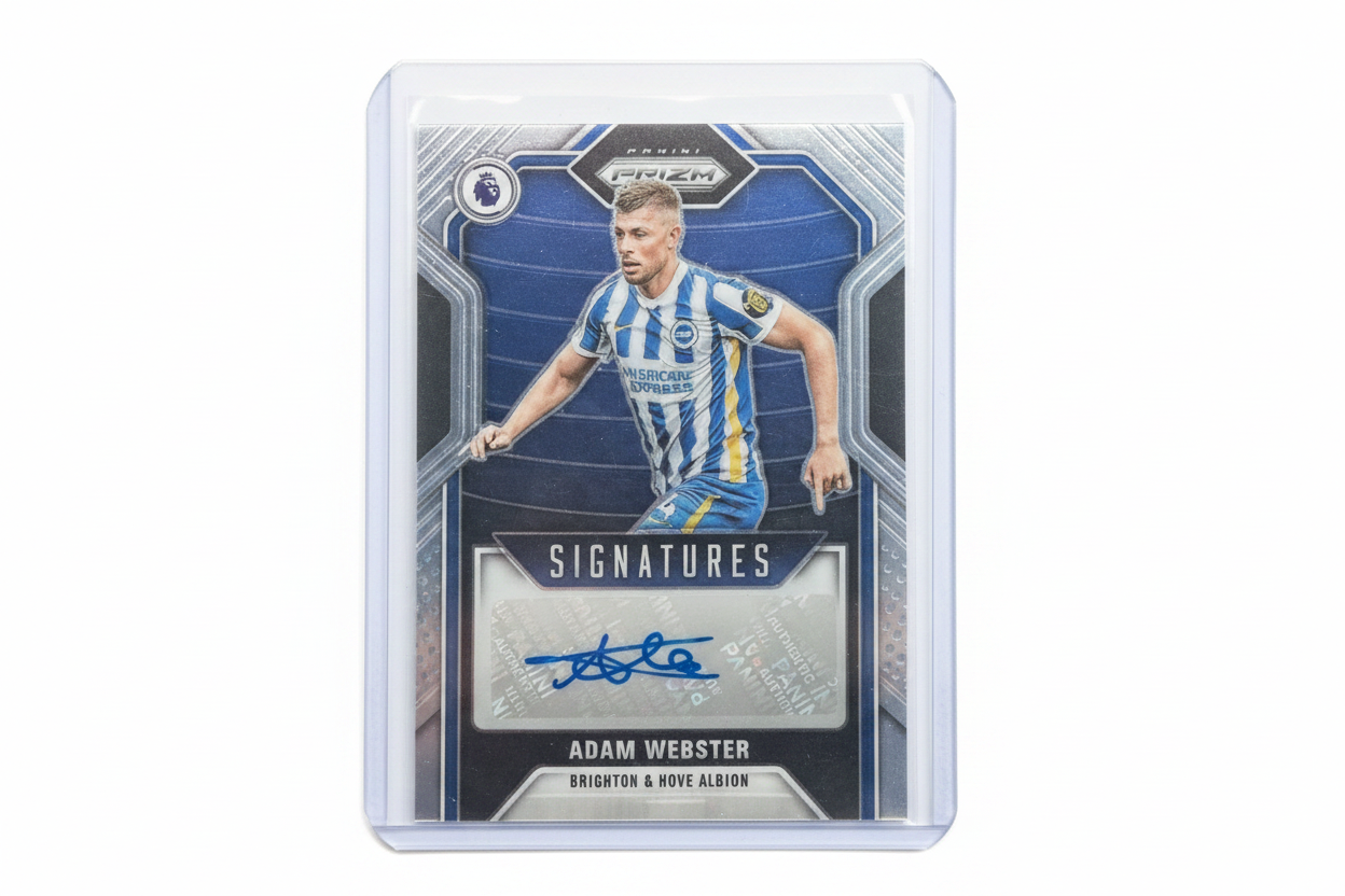 Adam Webster 2021-22 Panini Prizm Premier League Signatures Auto S-AWE Brighton - Fronte