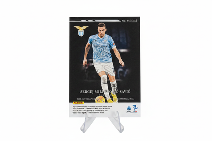 Sergej Milinkovic-Savic 2021-22 Panini Chronicles Noir Spotlight Auto /139 Lazio - Retro