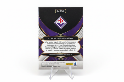 Albert Gudmundsson 2024-25 Panini Select Serie A Signatures Auto Fiorentina - Retro