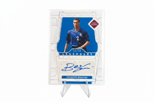 Giuseppe Bergomi 2022 Panini National Treasures Legendary Signatures Auto /99 - Fronte