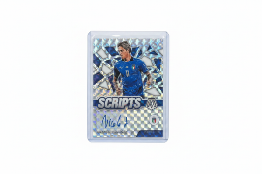 Nicolò Zaniolo 2021-22 Panini Mosaic FIFA Road to World Cup Scripts Auto S-NZ Prizm Italia - Fronte