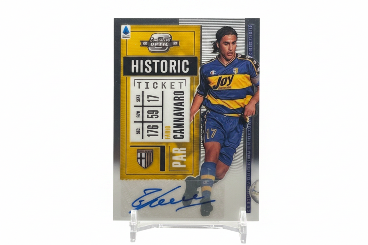 Fabio Cannavaro 2020-21 Panini Contenders Optic Historic Ticket Auto #3 176/199 Parma - Fronte