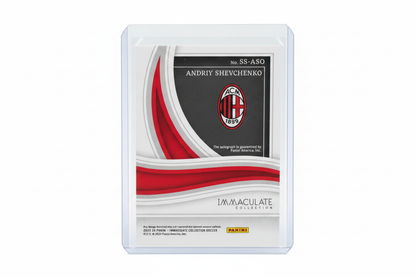 Andriy Shevchenko Panini Immaculate Collection Soccer 2023-24 Auto /25 AC Milan - Retro carta