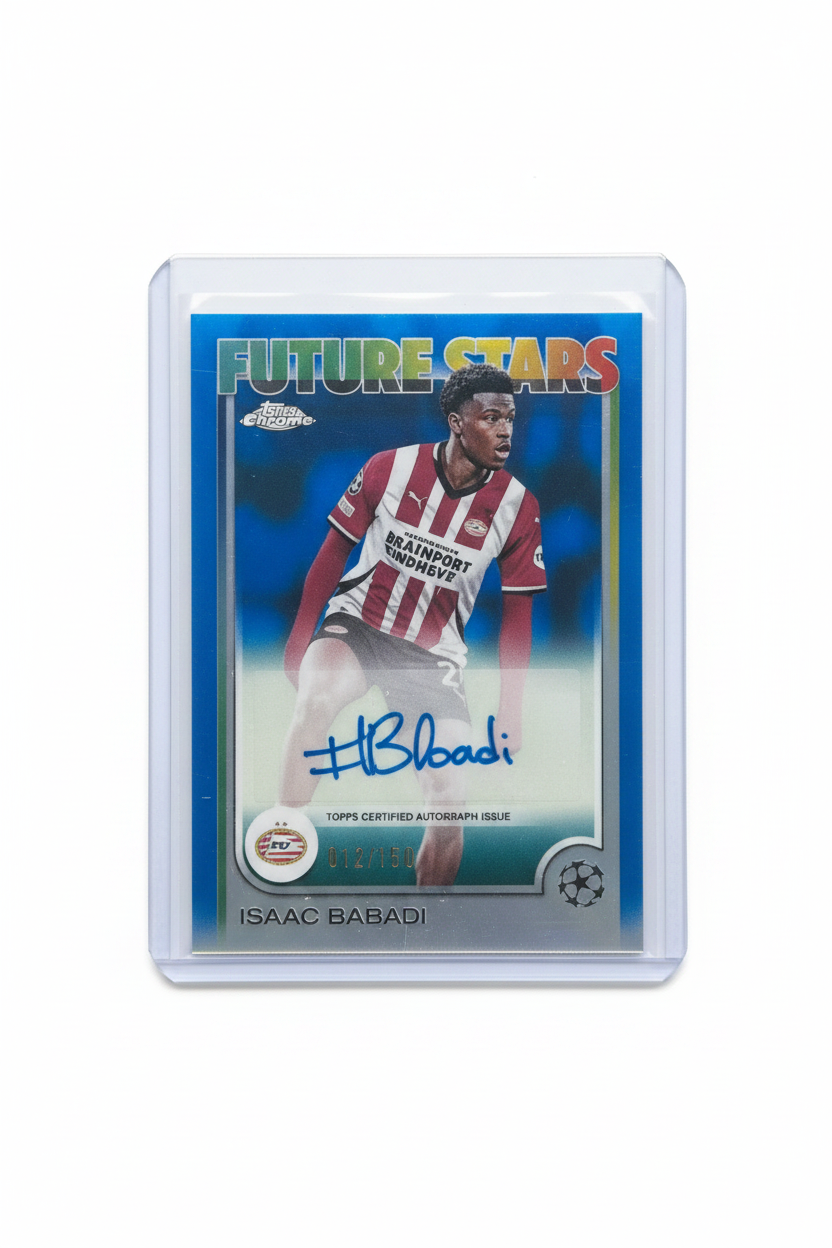 Isaac Babadi 012/150 Auto Topps Chrome UCC 24/25 - Fronte