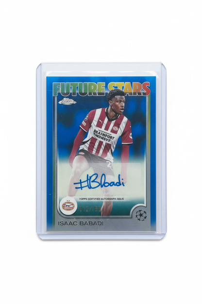 Isaac Babadi 012/150 Auto Topps Chrome UCC 24/25 - Fronte
