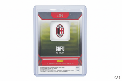 Cafu Panini Score FIFA Soccer 2023-24 Auto 155/199 AC Milan - Retro carta