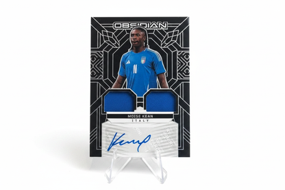 Moise Kean 2024-25 Panini Obsidian Dual Jersey Autograph /199 DJ-MKE Italy - Fronte