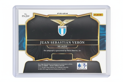 Juan Sebastián Verón Panini Select Serie A 2022-23 Peacock Prizm SSP - Retro carta