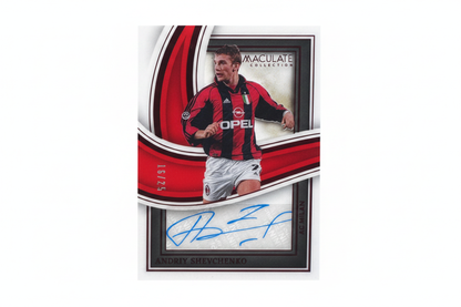 Andriy Shevchenko Panini Immaculate Collection Soccer 2023-24 Auto /25 AC Milan - Fronte autografo
