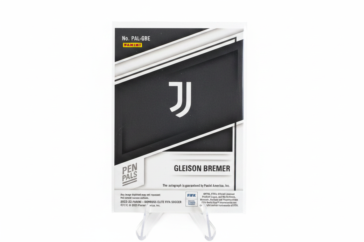 Gleison Bremer 2022-23 Panini Donruss Elite FIFA Pen Pals Auto /199 PAL-GBE Juventus - Retro
