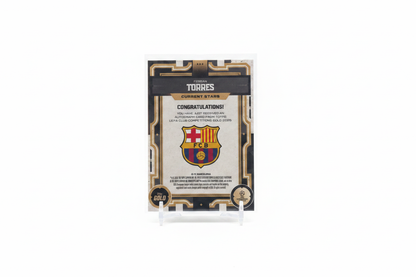 Ferran Torres 2025-26 Topps Gold UEFA Current Stars Auto 03/10 SSP FC Barcelona - Retro