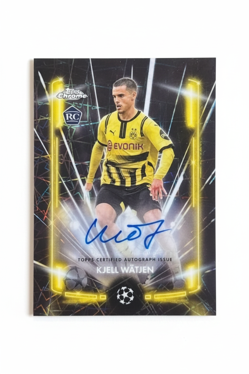 Kjell Wätjen RC Black Lazer Auto Topps Chrome fronte