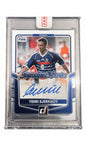 Youri Djorkaeff Francia Panini Donruss Signature Series Auto, fronte