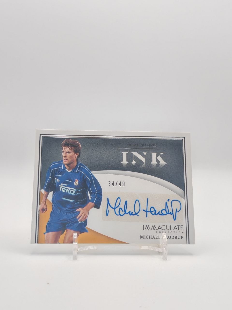 Michael Laudrup Real Madrid Panini Immaculate Ink Auto 34/49, fronte