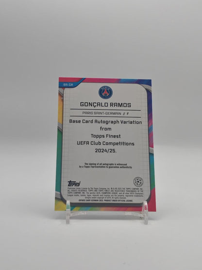 Gonçalo Ramos PSG Topps Finest 2024-25 Auto 082/299, retro