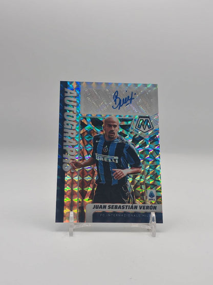 Juan Sebastián Verón Inter Panini Mosaic Serie A Autographs, fronte