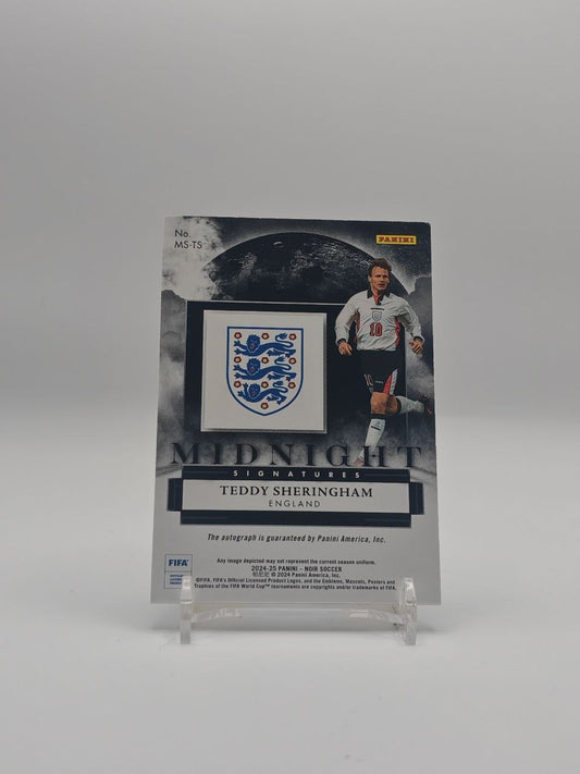 Teddy Sheringham Panini Noir Midnight Signatures Auto 89/99, retro