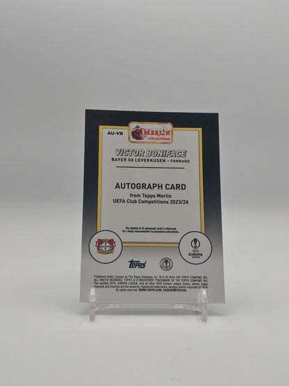 Victor Boniface Topps Merlin UCC Auto, retro