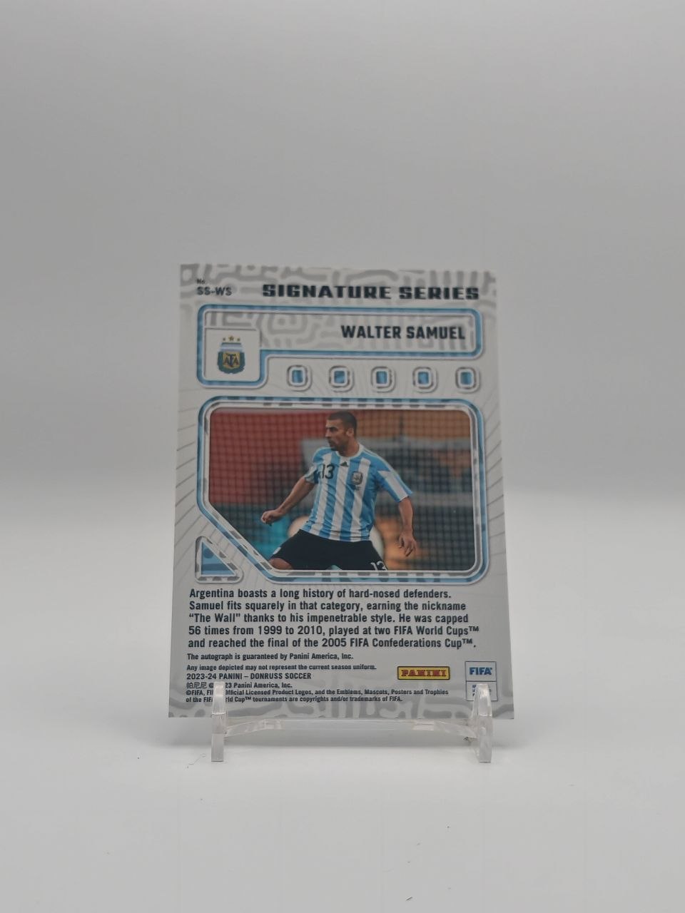 Walter Samuel Panini Donruss Signature Series Auto, retro