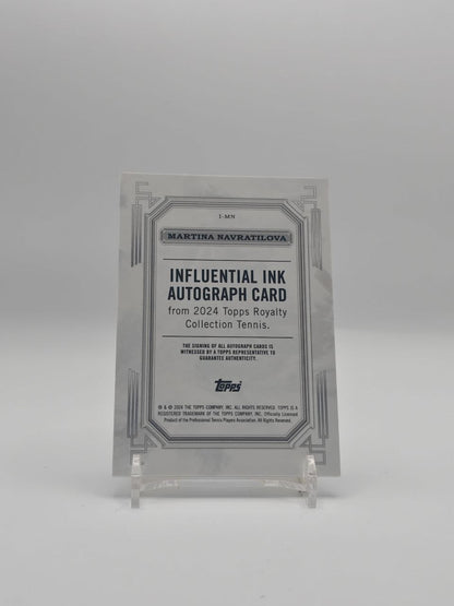 Martina Navratilova Topps Royalty Influential Ink Auto 06/75, retro