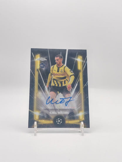 Kjell Wätjen Topps Chrome Black Lazer Auto RC, fronte