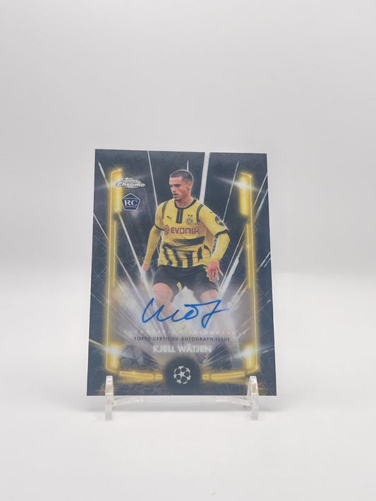 Kjell Wätjen Topps Chrome Black Lazer Auto RC, fronte