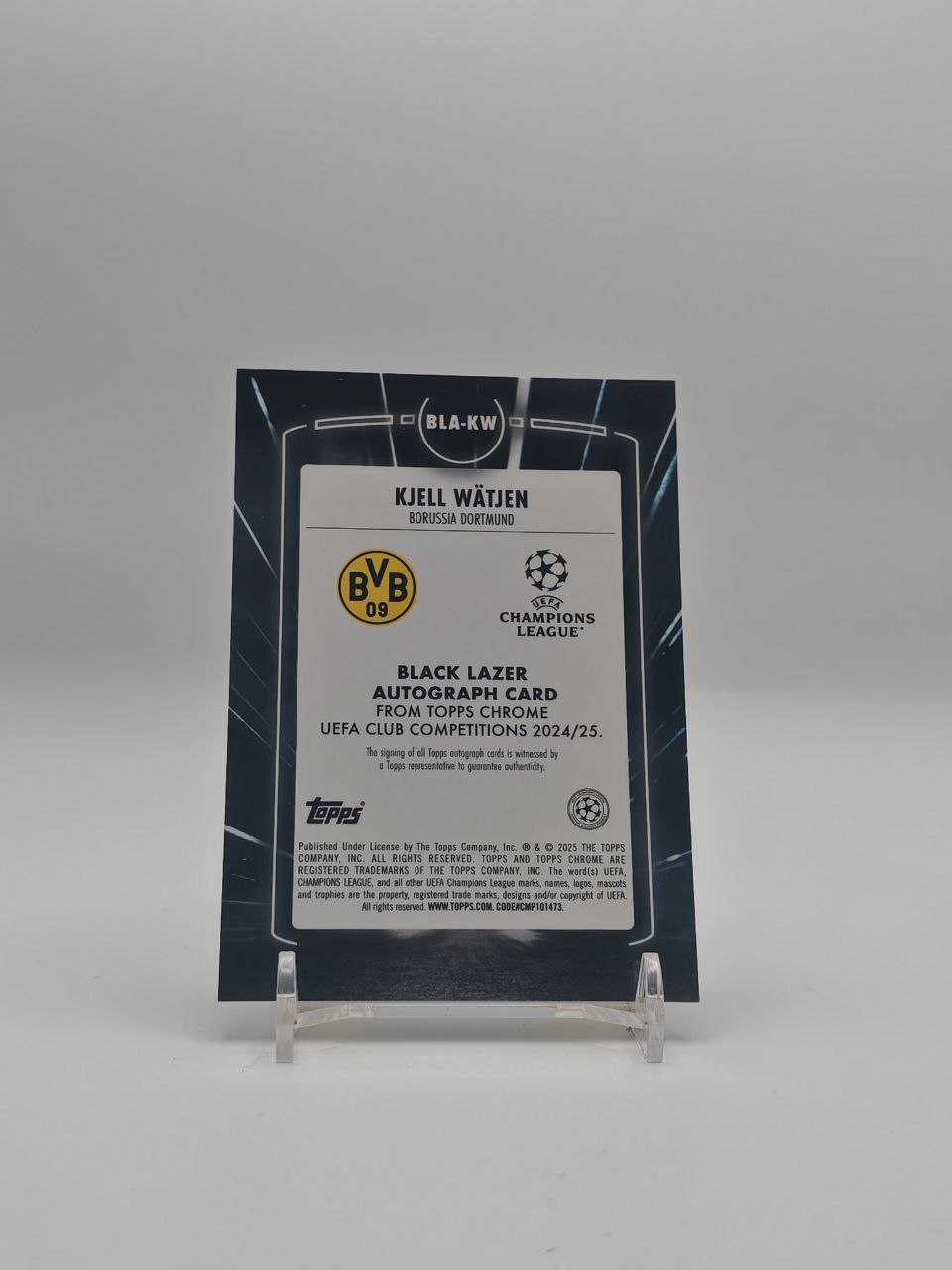 Kjell Wätjen Topps Chrome Black Lazer Auto RC, retro