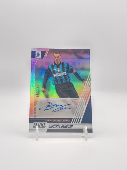 Giuseppe Bergomi Panini Score Signatures Auto 027/199, fronte