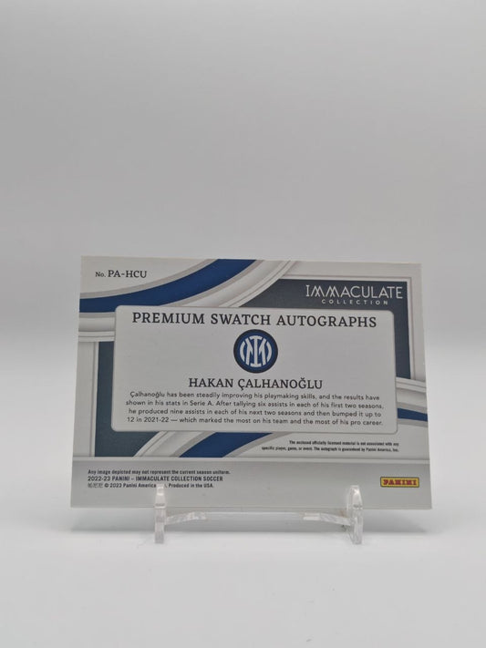 Hakan Çalhanoğlu Panini Immaculate Premium Swatch Auto Relic 12/25, retro