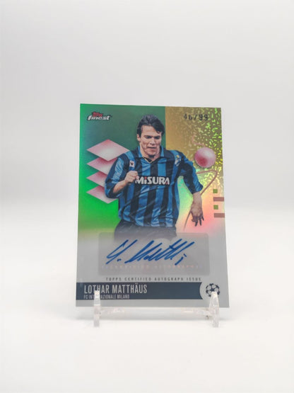 Lothar Matthäus Topps Finest Auto Green 46/99, fronte