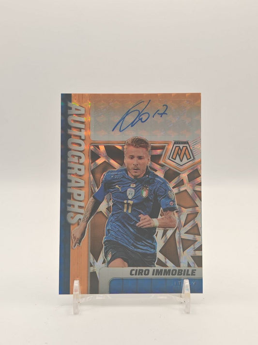 2021-22 PANINI MOSAIC FIFA ROAD TO WORLD CUP CIRO IMMOBILE ITALIA AUTOGRAPHS AUTO 14/50
