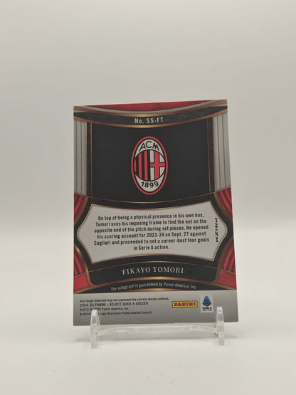 2024-25 PANINI SELECT SERIE A FIKAYO TOMORI MILAN SIGNATURES AUTO
