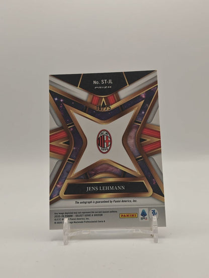 2025-26 PANINI SELECT SERIE A JENS LEHMANN MILAN STELLAR AUTO 16/25