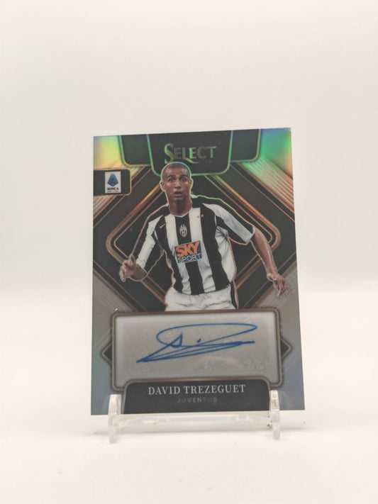 2022-23 PANINI SELECT SERIE A DAVID TREZEGUET JUVENTUS SIGNATURES AUTO