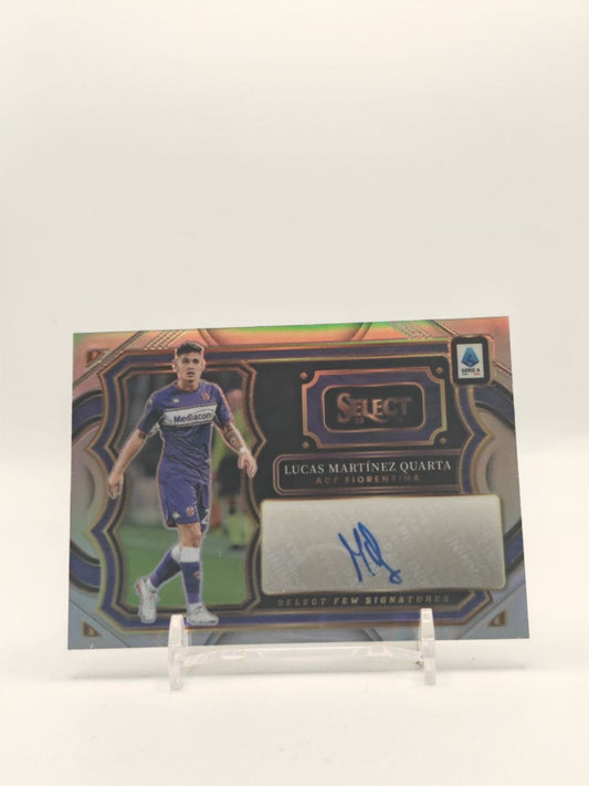 2025-26 PANINI SELECT SERIE A LUCAS MARTÍNEZ QUARTA FIORENTINA SELECT FEW SIGNATURES AUTO