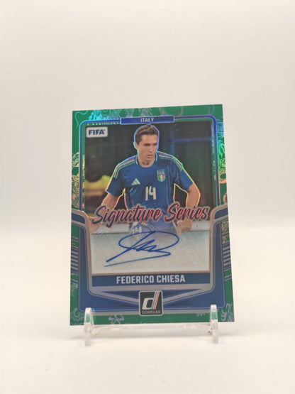 2024-25 PANINI DONRUSS SOCCER FEDERICO CHIESA ITALIA SIGNATURE SERIES AUTO 80/99