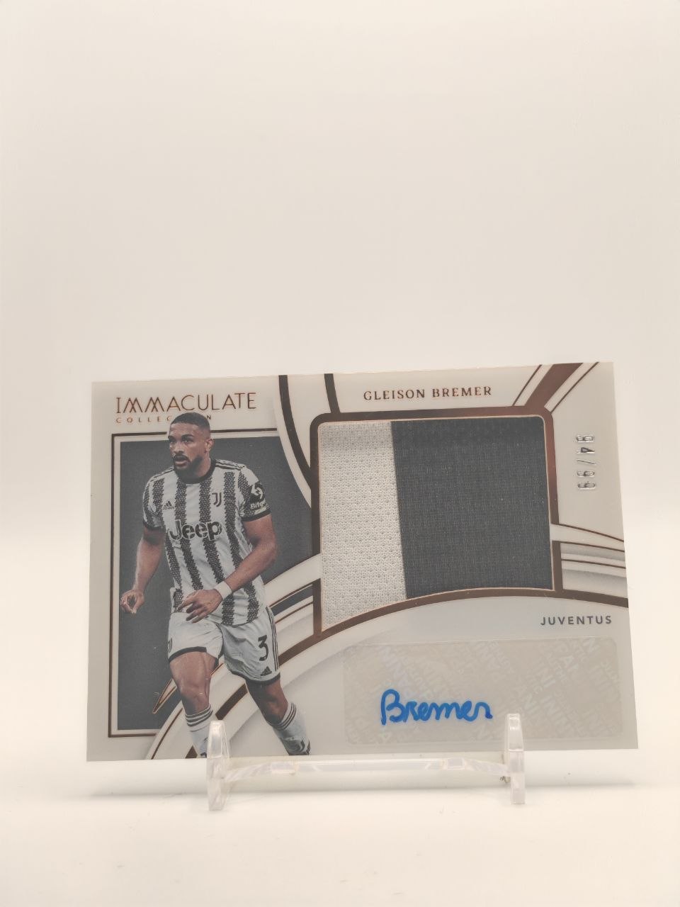 2022-23 PANINI IMMACULATE COLLECTION GLEISON BREMER JUVENTUS PREMIUM SWATCH AUTOGRAPHS AUTO RELIC 94/99