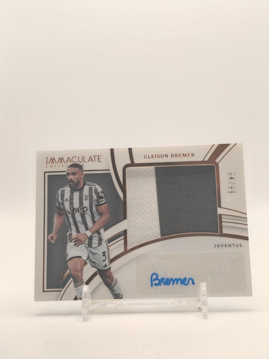 2022-23 PANINI IMMACULATE COLLECTION GLEISON BREMER JUVENTUS PREMIUM SWATCH AUTOGRAPHS AUTO RELIC 94/99