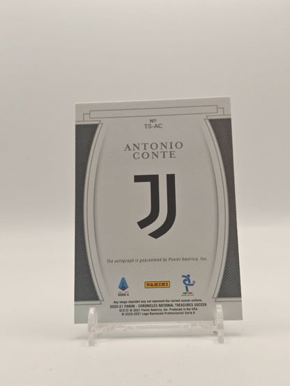 2020-21 PANINI CHRONICLES NATIONAL TREASURES ANTONIO CONTE JUVENTUS TREASURED SIGNATURES AUTO 132/167