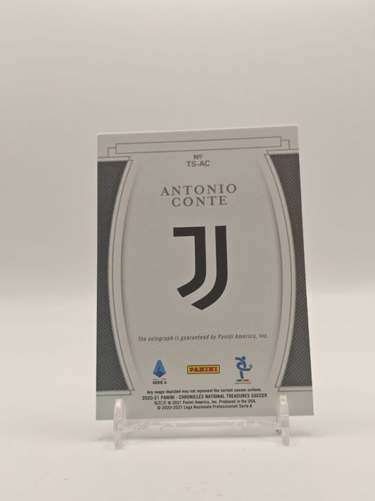 2020-21 PANINI CHRONICLES NATIONAL TREASURES ANTONIO CONTE JUVENTUS TREASURED SIGNATURES AUTO 132/167