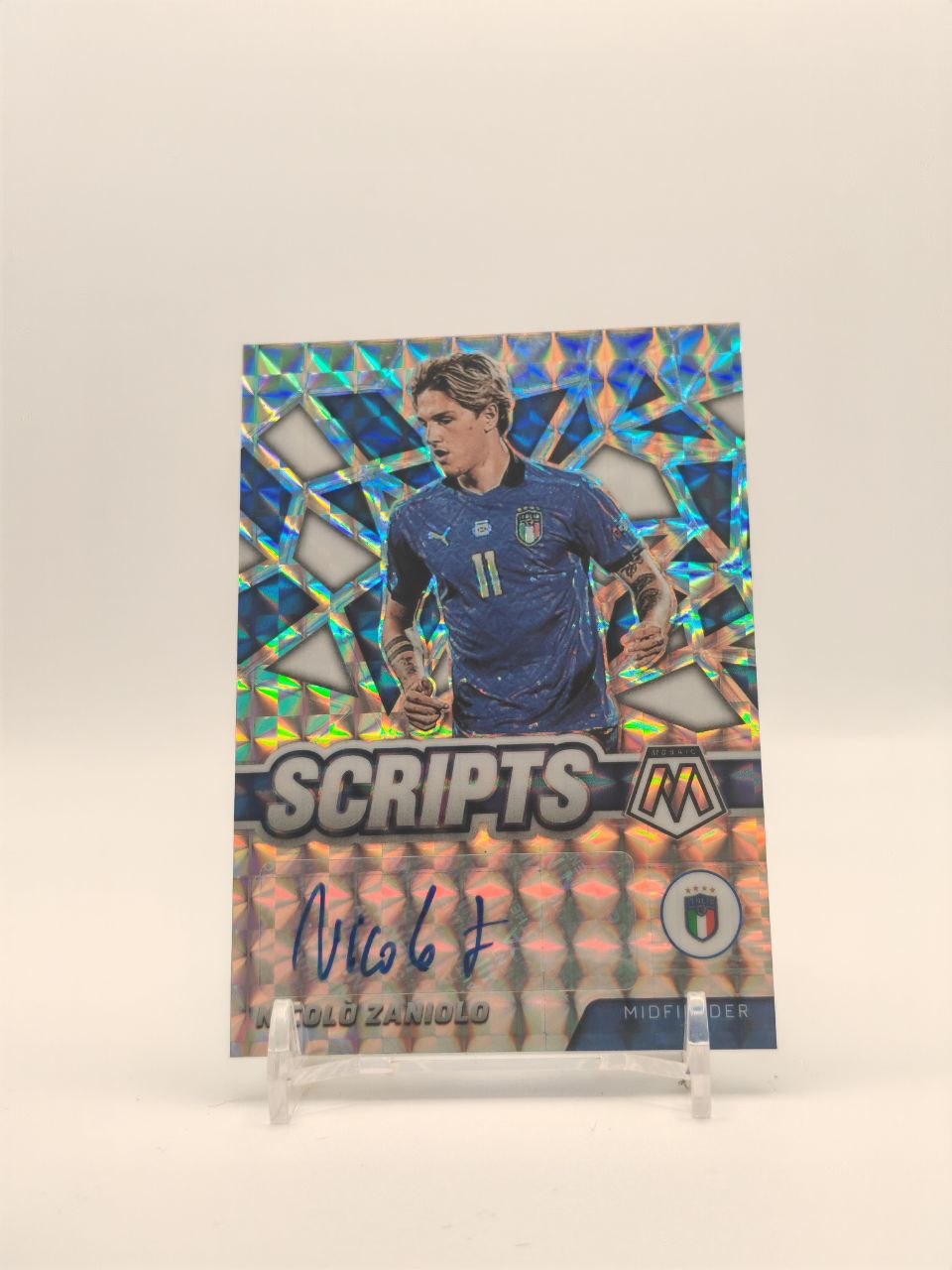 2021-22 PANINI MOSAIC FIFA ROAD TO WORLD CUP NICOLÒ ZANIOLO ITALIA SCRIPTS AUTO