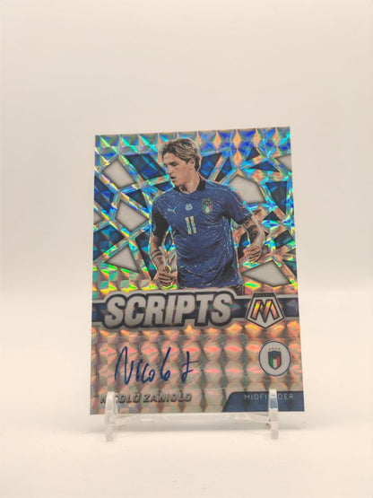2021-22 PANINI MOSAIC FIFA ROAD TO WORLD CUP NICOLÒ ZANIOLO ITALIA SCRIPTS AUTO
