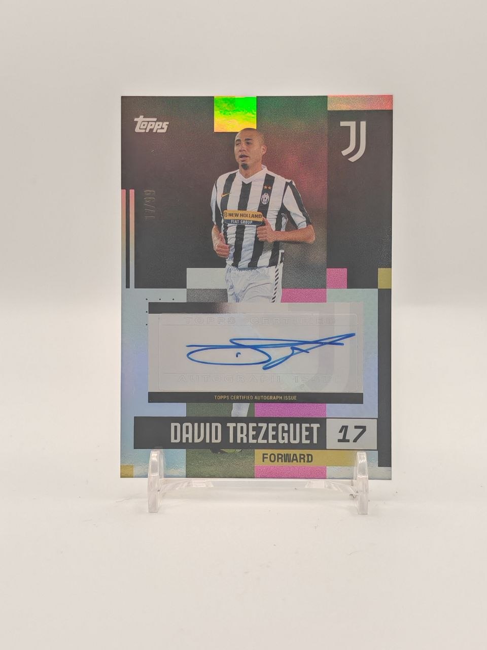 2024-25 TOPPS TEAM SET JUVENTUS DAVID TREZEGUET FIRST TEAM AUTO 17/99
