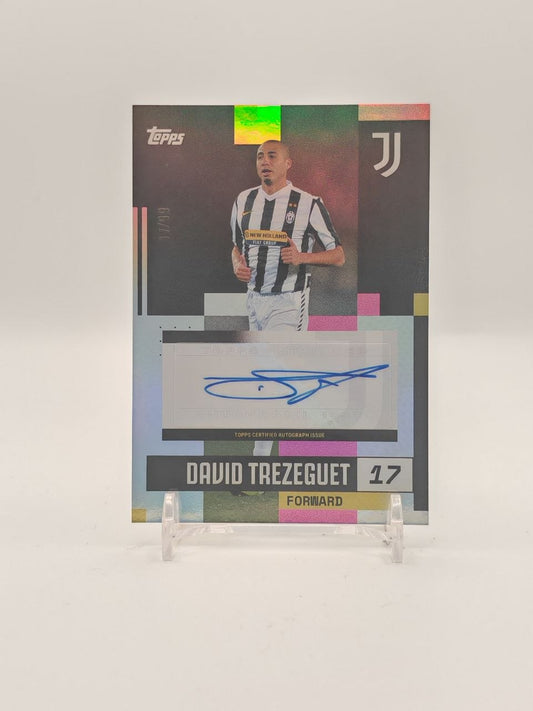 2024-25 TOPPS TEAM SET JUVENTUS DAVID TREZEGUET FIRST TEAM AUTO 17/99