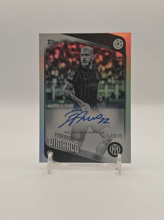 2025-26 TOPPS UEFA CLUB COMPETITIONS FEDERICO DIMARCO INTER AUTO 19/75