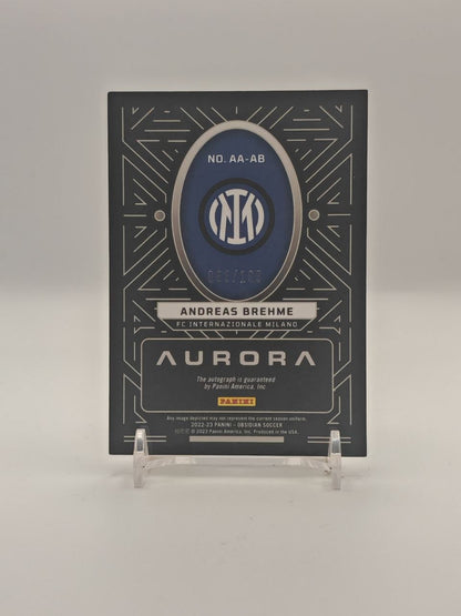 2022-23 PANINI OBSIDIAN ANDREAS BREHME INTER AURORA AUTO 063/199