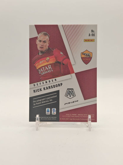 2020-21 PANINI MOSAIC SERIE A RICK KARSDORP ROMA AUTOGRAPHS AUTO