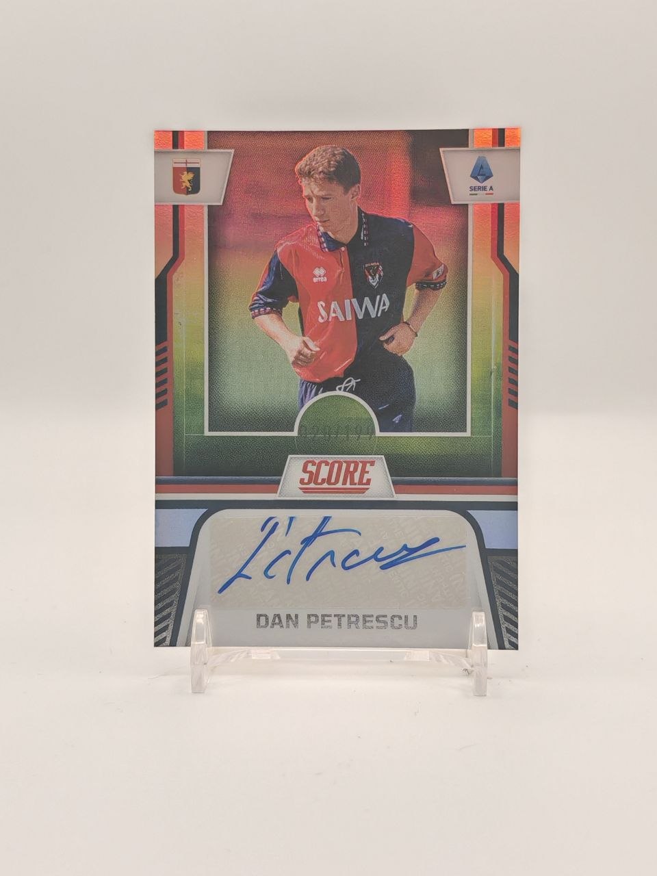 2023-24 PANINI SCORE SERIE A DAN PETRESCU GENOA AUTO 028/199